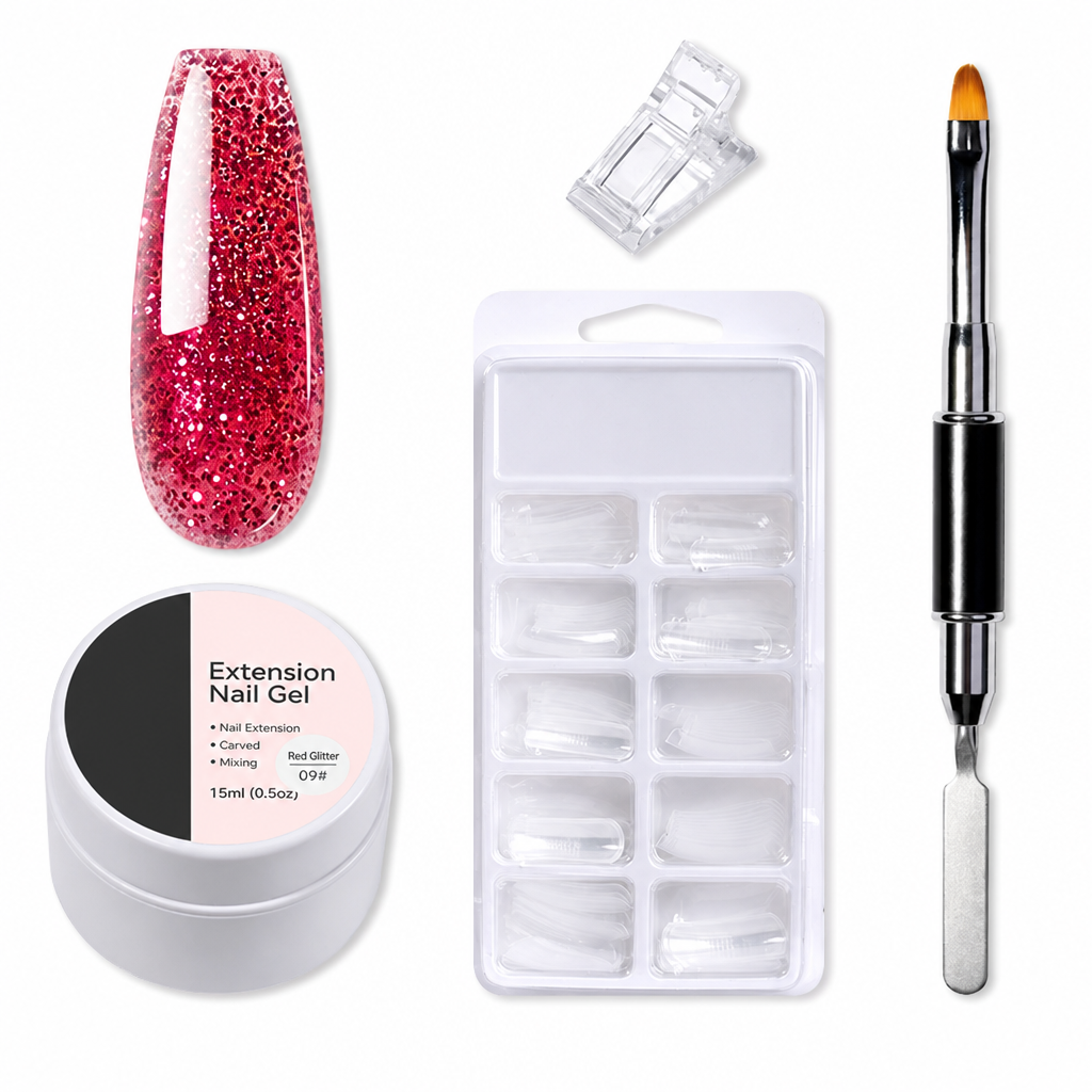 Gel moldeable sólido no pegajoso para la extensión de uñas