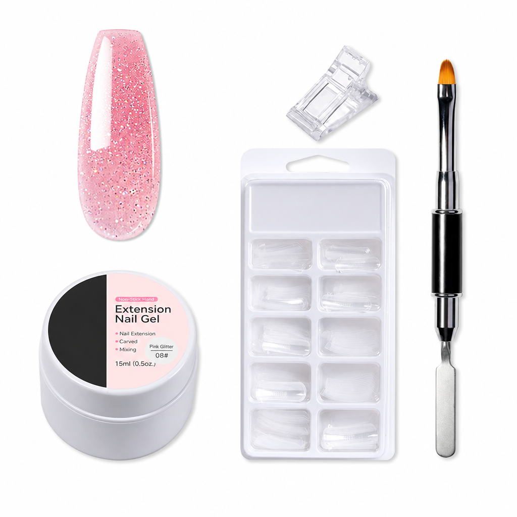 Gel moldeable sólido no pegajoso para la extensión de uñas