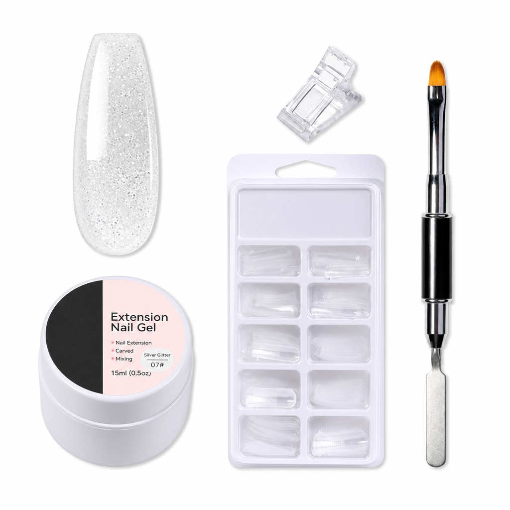 Gel moldeable sólido no pegajoso para la extensión de uñas