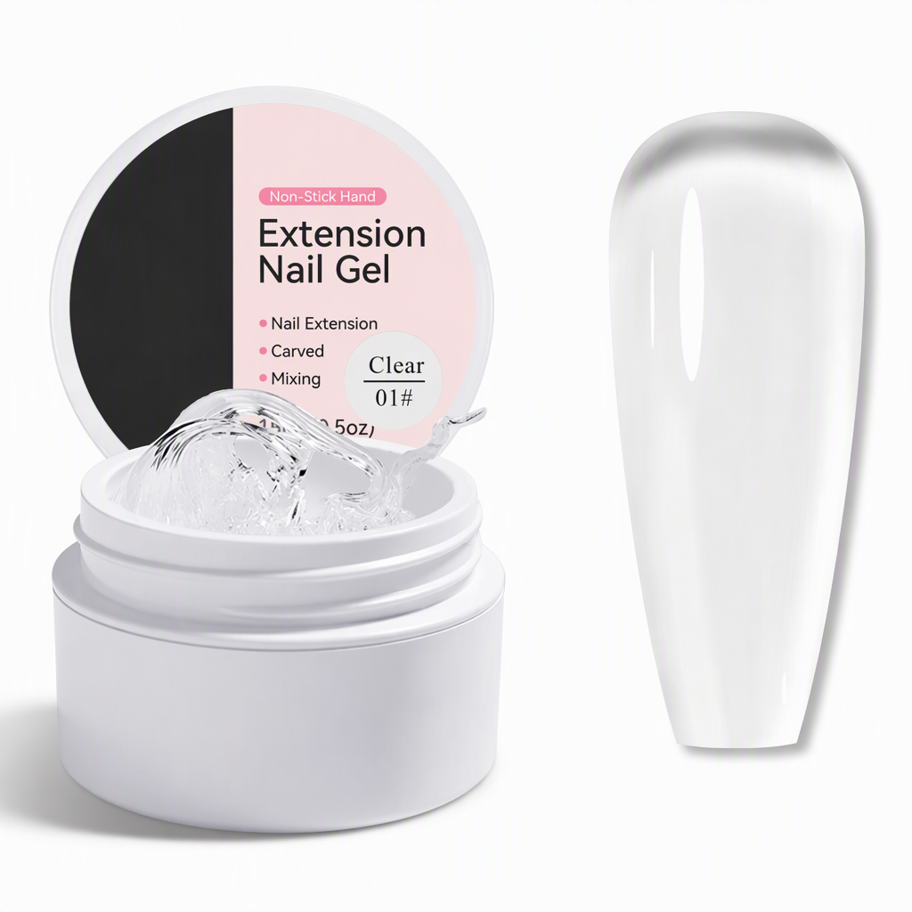 Gel moldeable sólido no pegajoso para la extensión de uñas