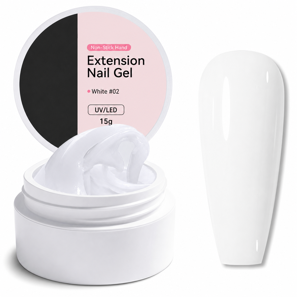 Gel moldeable sólido no pegajoso para la extensión de uñas