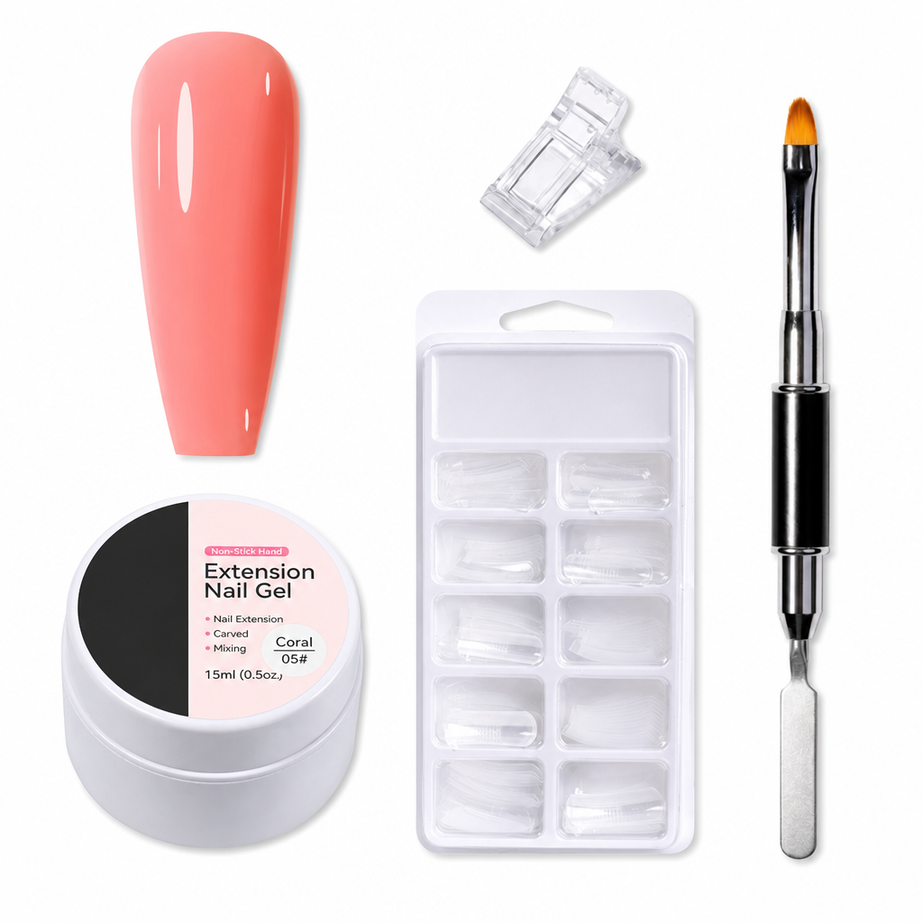 Gel moldeable sólido no pegajoso para la extensión de uñas