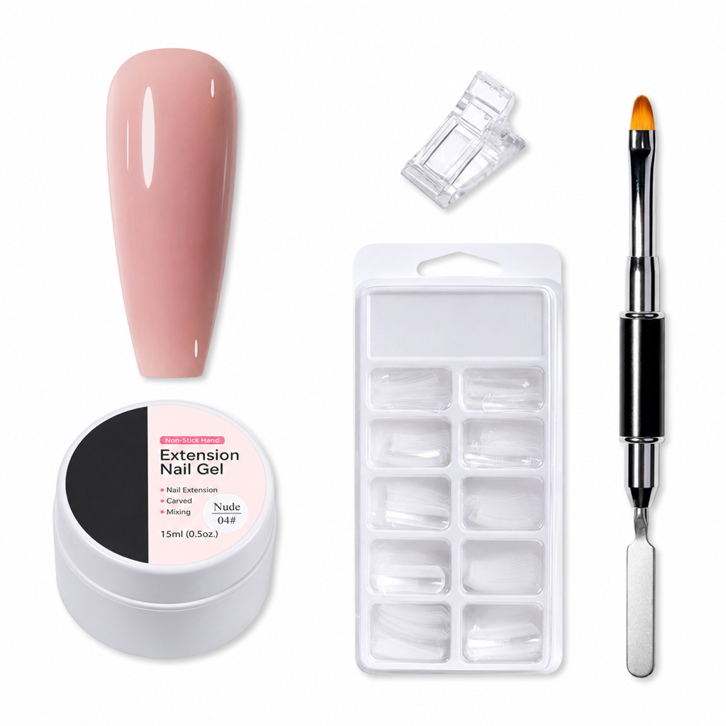 Gel moldeable sólido no pegajoso para la extensión de uñas