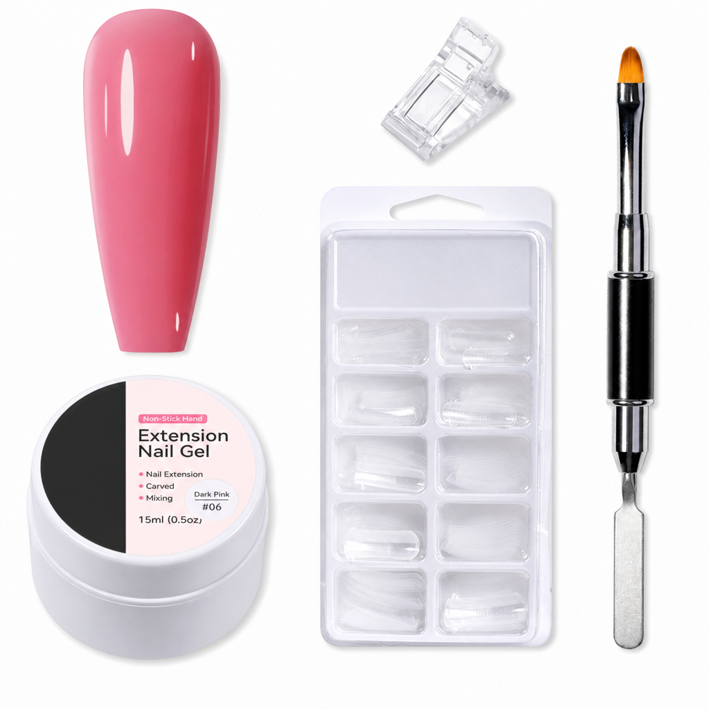 Gel moldeable sólido no pegajoso para la extensión de uñas