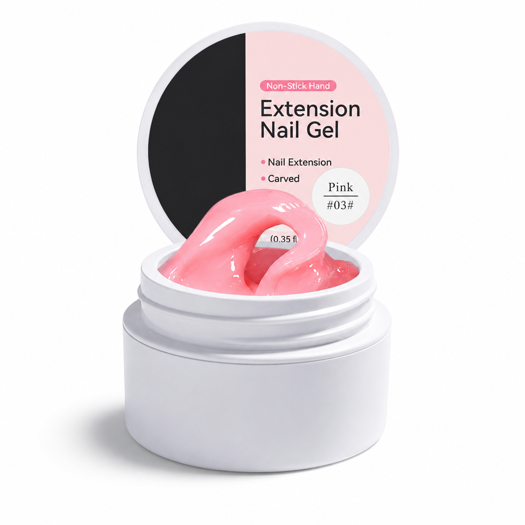 Gel moldeable sólido no pegajoso para la extensión de uñas
