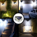 Focus solar LED d'exterior amb detector de moviment, 140 LED, IP65