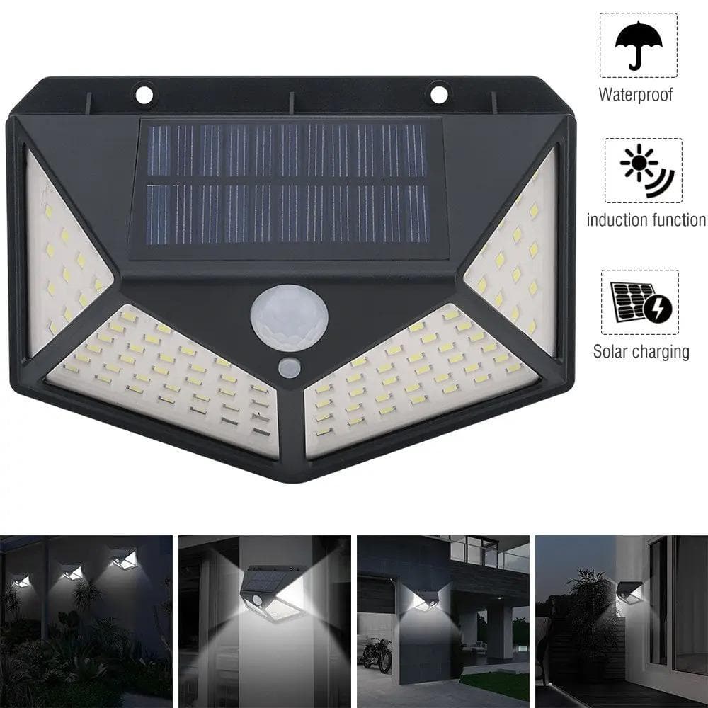 Spot solaire LED d'extérieur avec détecteur de mouvement, 140 LED, IP65