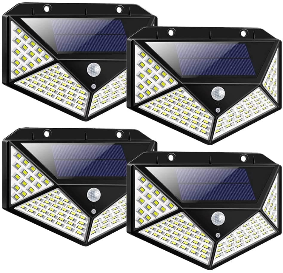 Spot solaire LED d'extérieur avec détecteur de mouvement, 140 LED, IP65