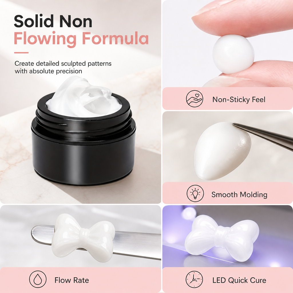 Gel semisólido 3D para nail art 15 ml – decoraciones para modelar