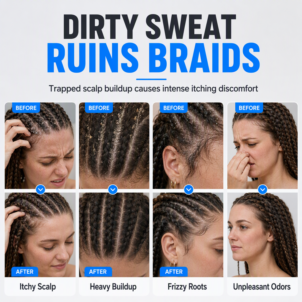 Mousse nettoyante sans rinçage pour tresses et dreadlocks – 100 ml