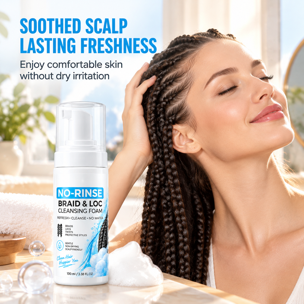 Mousse nettoyante sans rinçage pour tresses et dreadlocks – 100 ml