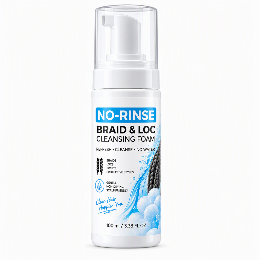 Mousse nettoyante sans rinçage pour tresses et dreadlocks – 100 ml