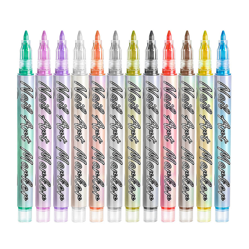 Set de 12 rotuladores acrílicos para nail art