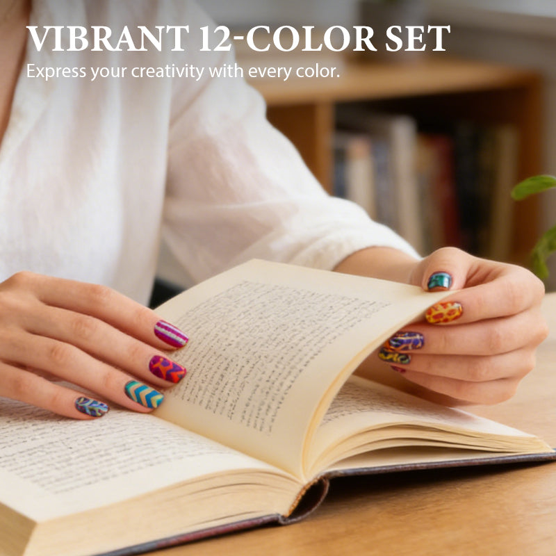 Set de 12 rotuladores acrílicos para nail art