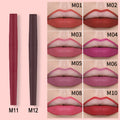 💄 Rossetto 2 in 1 con punta a goccia per contorno e riempimento labbra | 12 colori