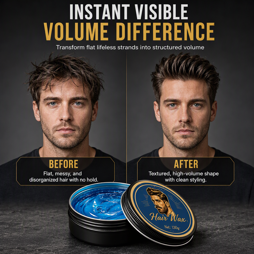 Pommade coiffante pour homme tenue forte 130 g