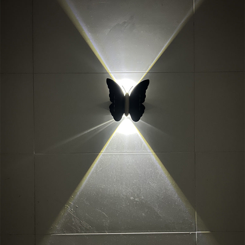 Aplique solar LED de mariposa o murciélago IP65