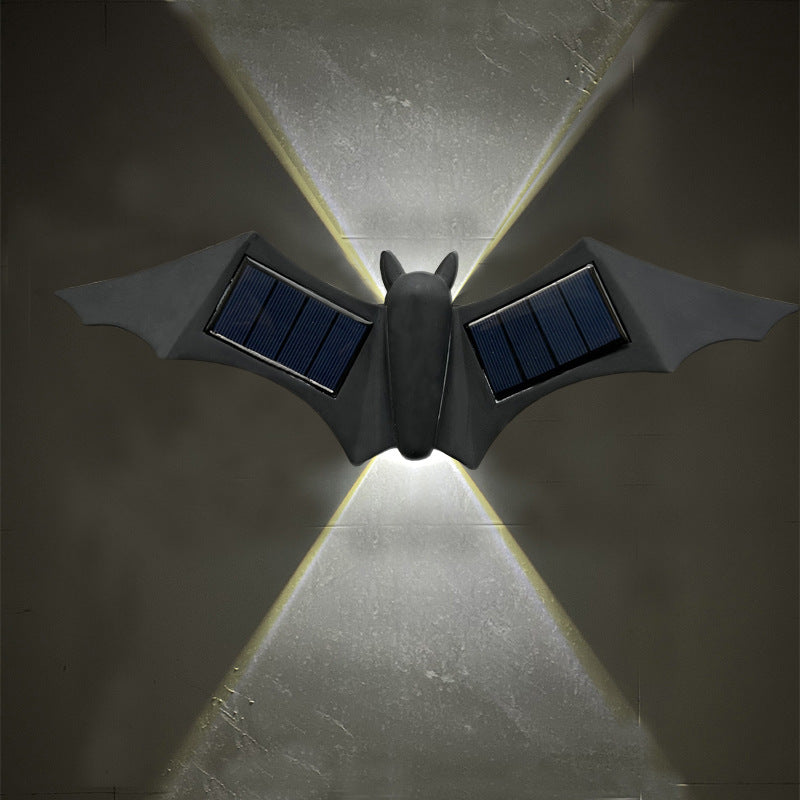 Applique solaire LED papillon ou chauve-souris IP65
