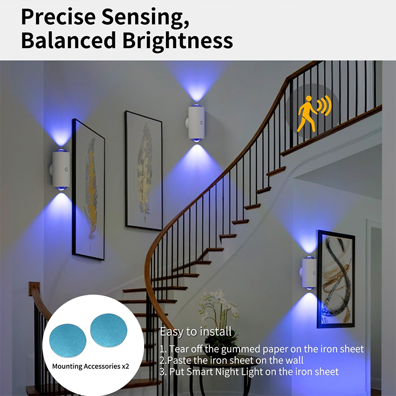 Veïa LED multicolor amb detector de moviment USB-C