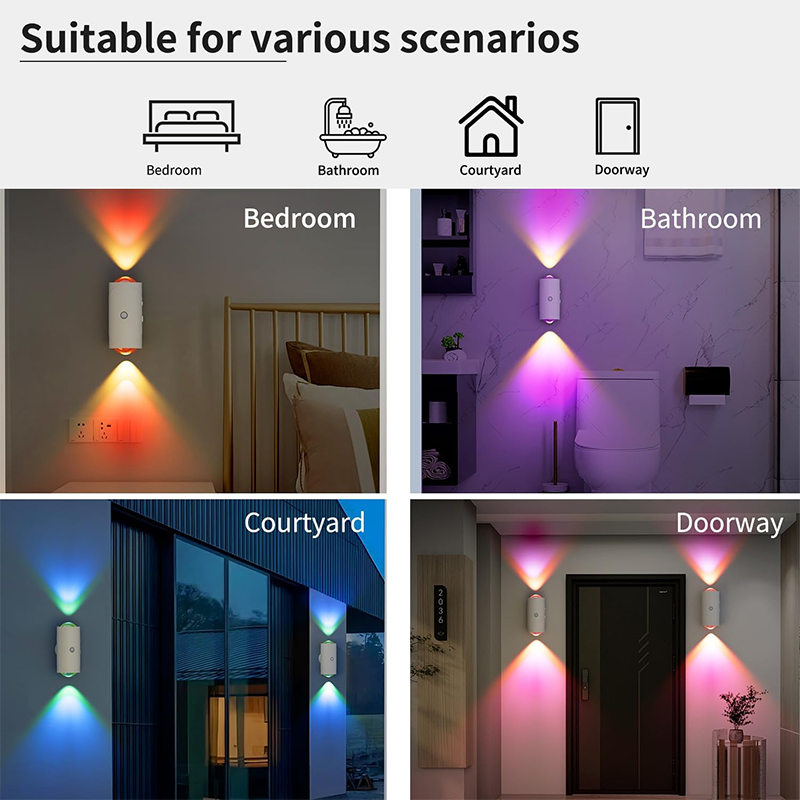 Veïa LED multicolor amb detector de moviment USB-C