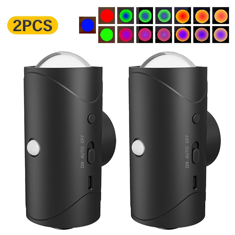 Veïa LED multicolor amb detector de moviment USB-C