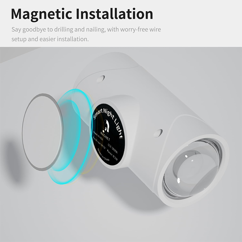 Luz nocturna LED multicolor con sensor de movimiento USB-C