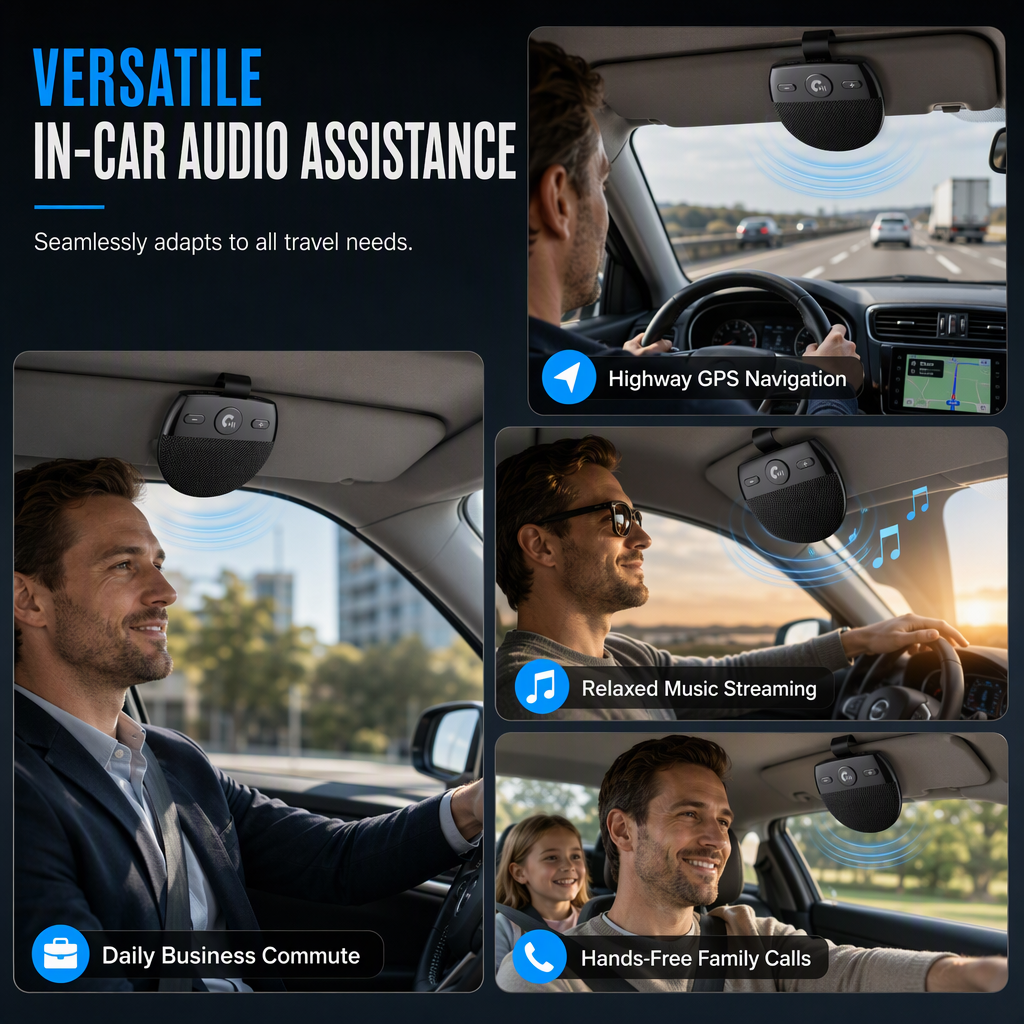 Bluetooth-håndfriutstyr SP11 for solskjerm i bil