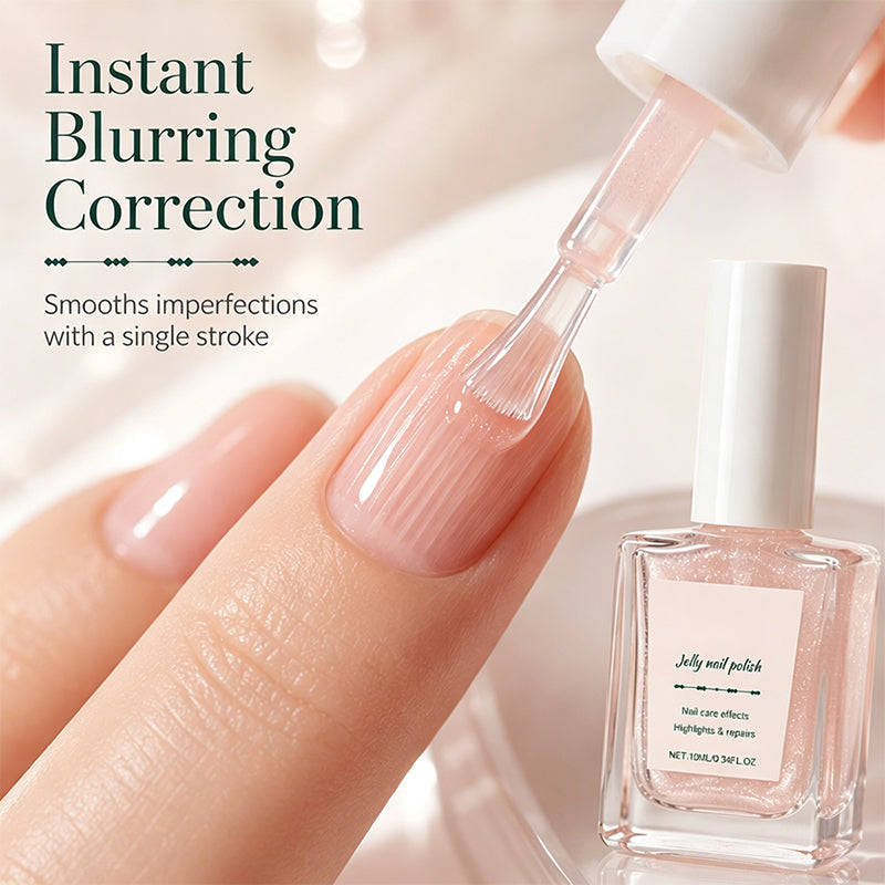 Esmalte rosa a base de agua con efecto soft-focus