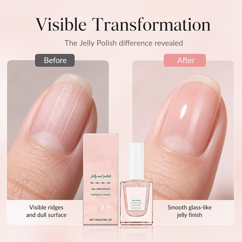 Esmalte rosa a base de agua con efecto soft-focus