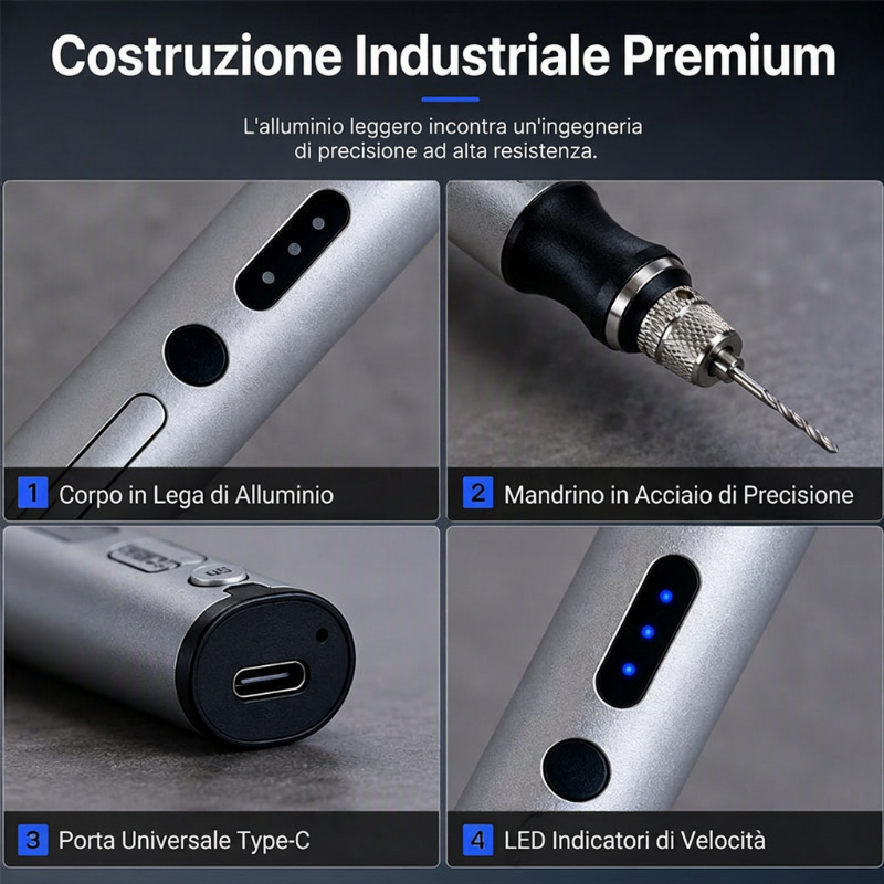 🖊️ Mini penna elèctrica sense fil per a gravats de precisió