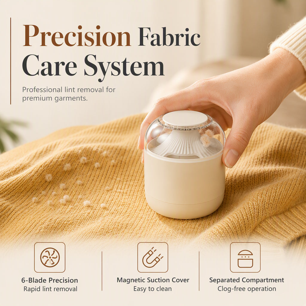 Rasoio elettrico anti-pilling con coperchio magnetico