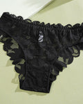 Mutandoni sexy in pizzo floreale e tulle traspirante