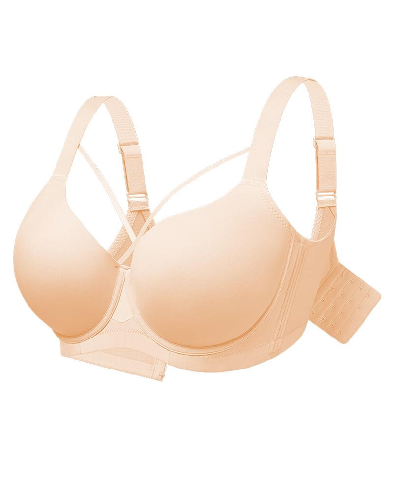 Sujetador push-up sin costuras con aros y escote en V