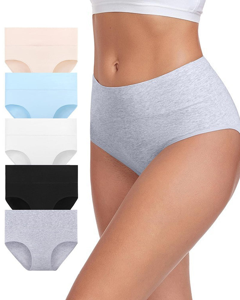 Culotte a vita alta taglie forti in puro cotone, traspiranti ed elastiche