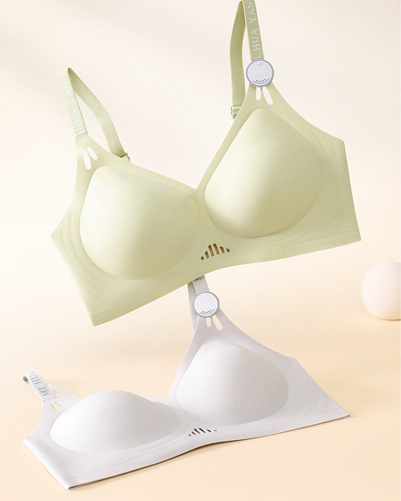 Reggiseno push-up da donna senza ferretto, senza cuciture, con gel Jelly