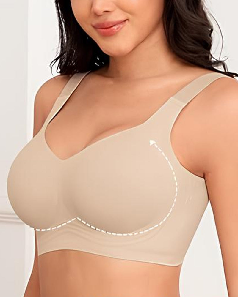 Reggiseno coprente senza ferretto con effetto push-up