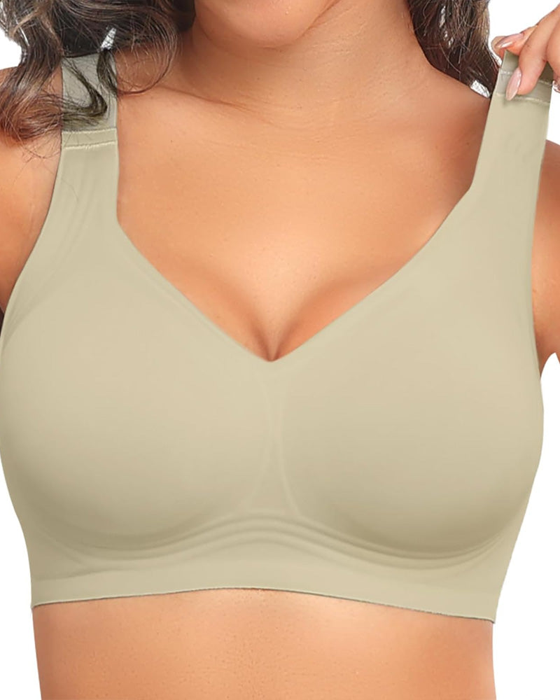 Reggiseno coprente senza ferretto con effetto push-up