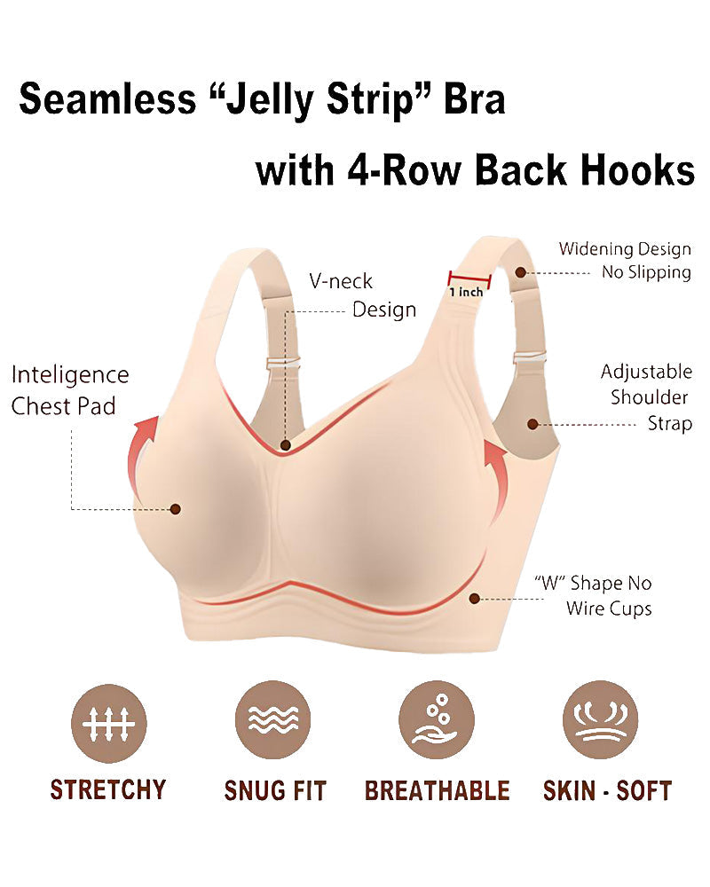 Reggiseno coprente senza ferretto con effetto push-up