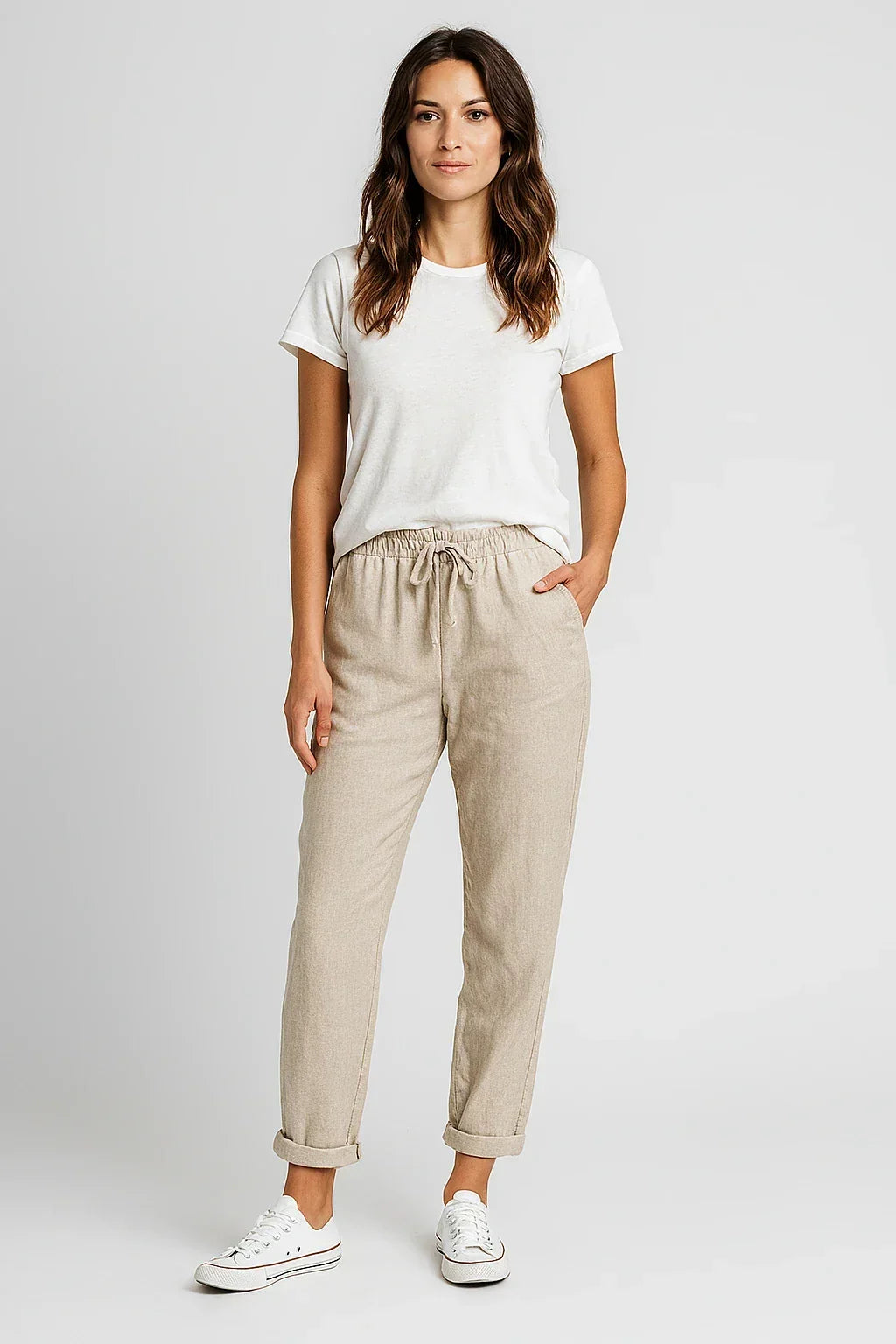 Pantaloni eleganti in cotone