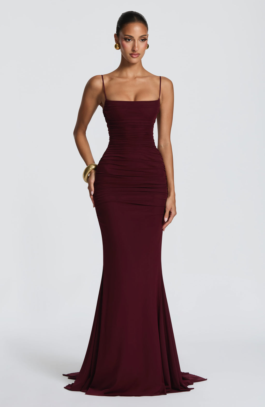 Vestido largo con espalda descubierta