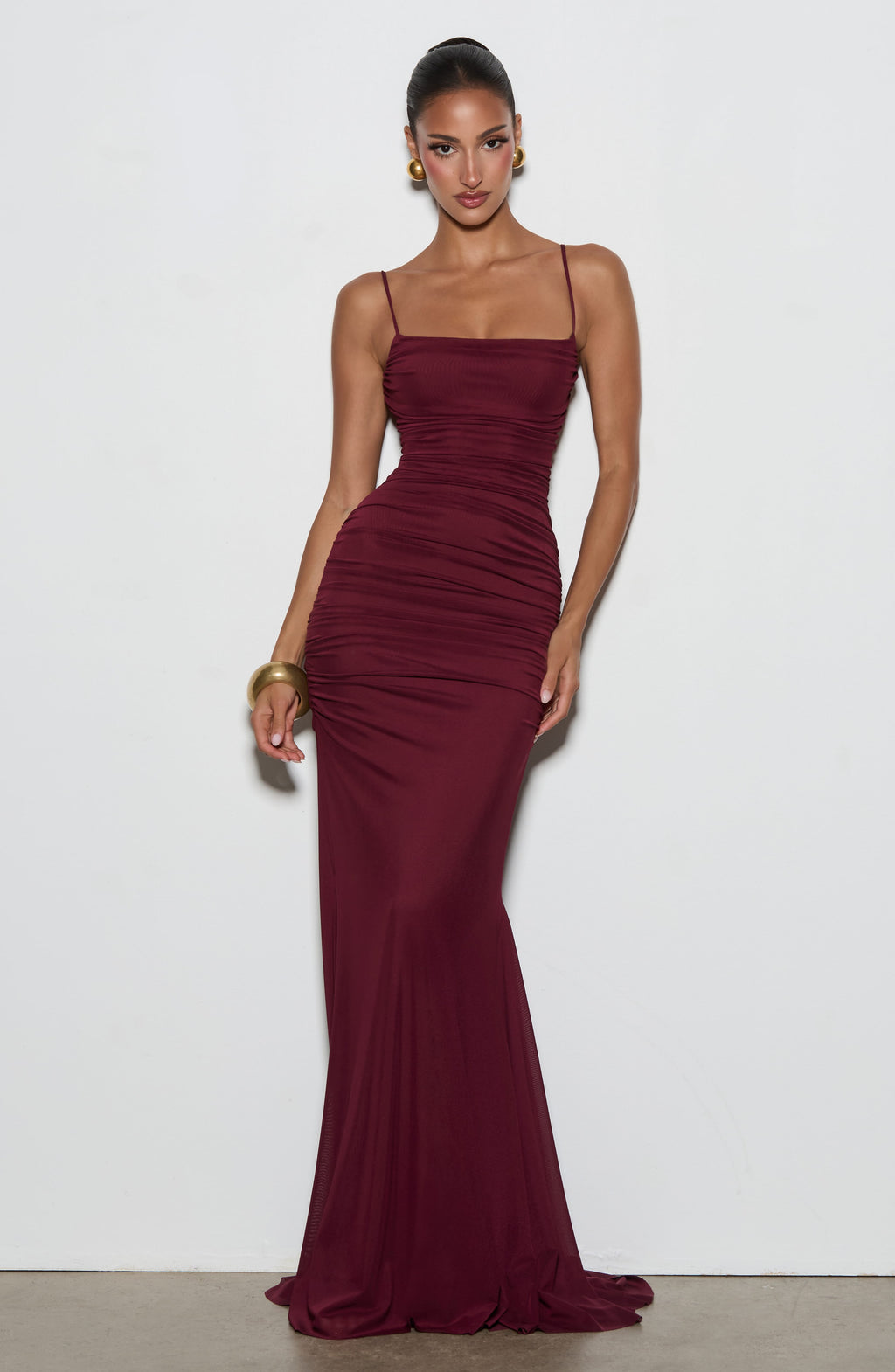 Vestido largo con espalda descubierta